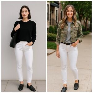 Levi’s x Revolve White 711 Mid Rise Skinny Jeans Size 28